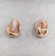 Diamonds Loopy Earrings by Buonocore Gioielli