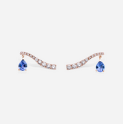Sasa Crawler Tanzanite Earrings