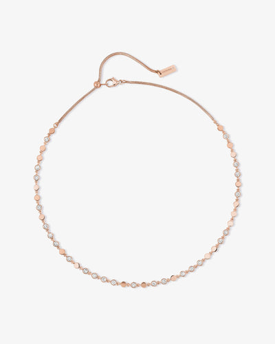 Pink Gold Diamond Necklace D-Vibes PM Necklace