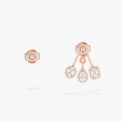 My Twin Trio Messika Earrings - Rose Gold