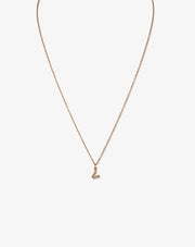 Letter Gold and diamonds Necklace