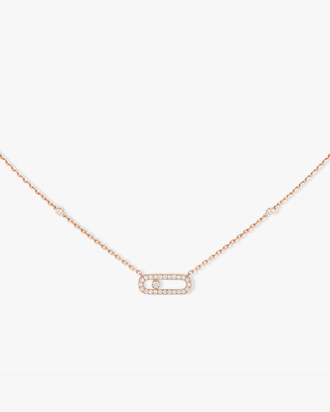 Move Uno Pink Gold Necklace
