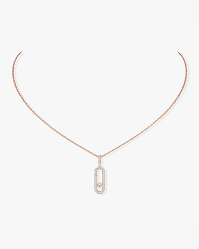 Move Uno Pink Gold Necklace
