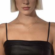 Gold Move Uno Long Necklace -  Rose Gold