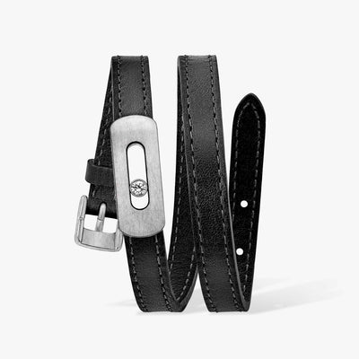 My Move Leather Bracelet - Natural Titanium