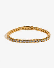 Gold and Diamonds Tennis Bracelet