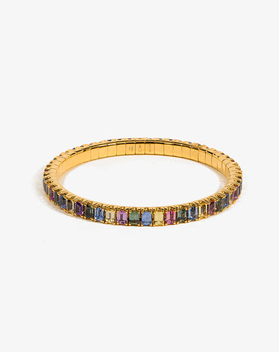 Colorful Sapphires Tennis Bracelet