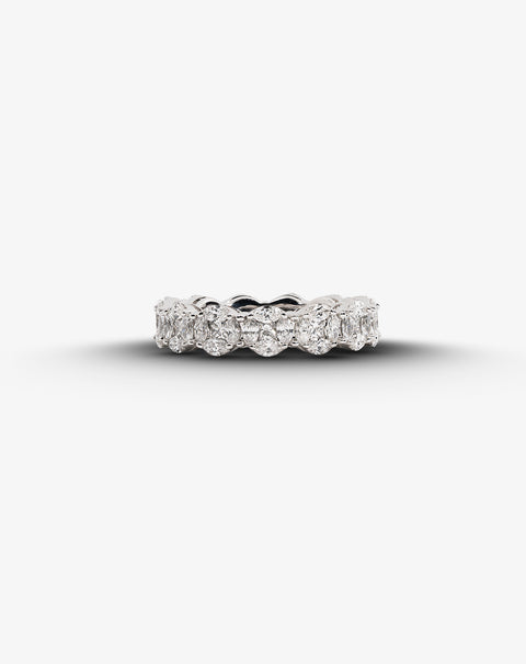 White Gold and Diamonds Eternity Engagement Ring