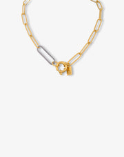 Short Link Necklace in Granite