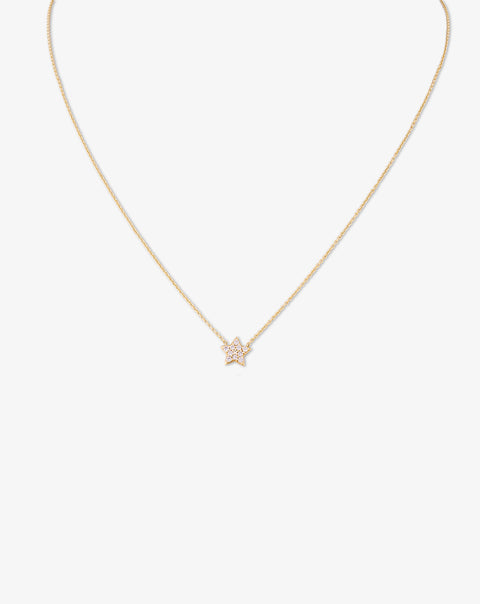 Necklace with Star and Diamonds