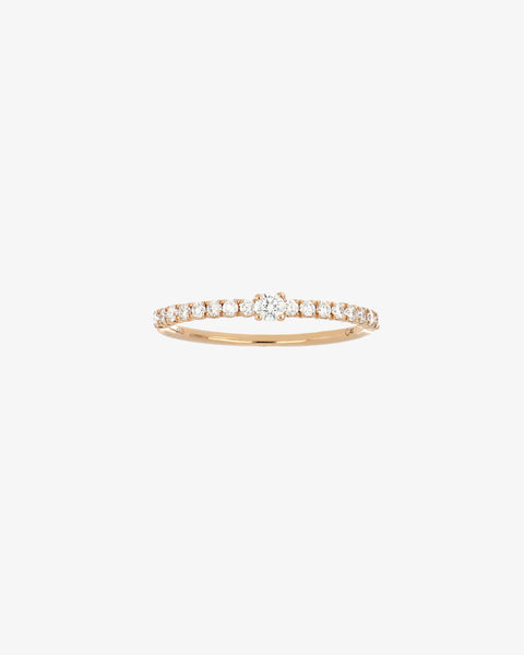 Pink Gold and Diamonds Engagement Ring