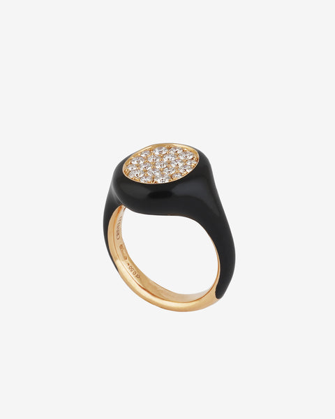 Black and Gold Diamond Ring