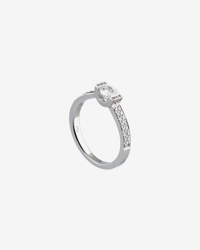 White Gold Diamond Engagement Ring VIII