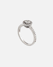 White Gold and Diamond Engagement Ring XI