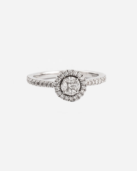 White Gold and Diamond Engagement Ring XI