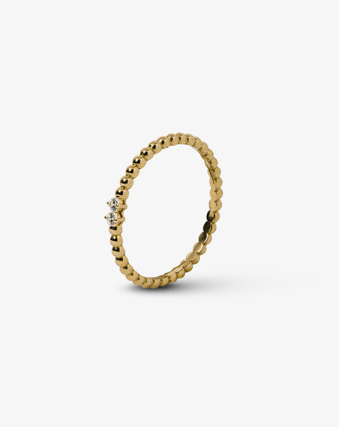Gold Ring with 2 Stones