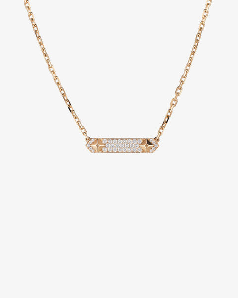 Gold Necklace with Diamond