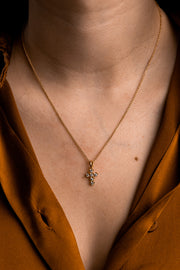 Diamonds Necklace with a Cross