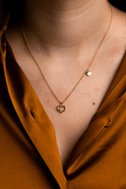 Necklace with Heart and Diamond