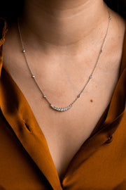 Golden Necklace with Diamonds I