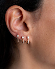 Rose Gold & Diamonds Earrings I