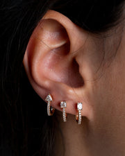 Rose Gold & Diamonds Earrings III