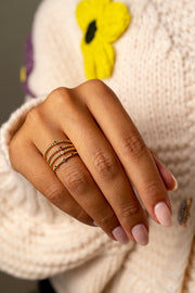 Gold Ring with 2 Stones