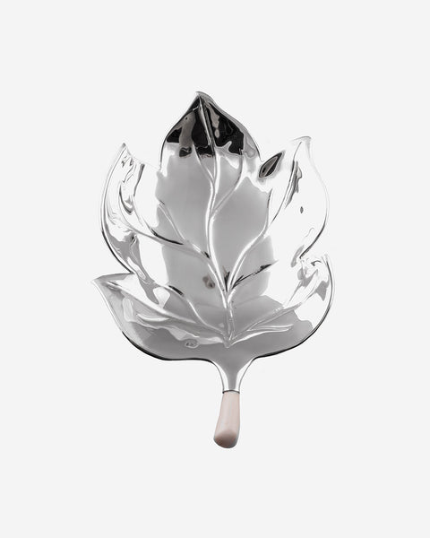 Tree leaf in silver