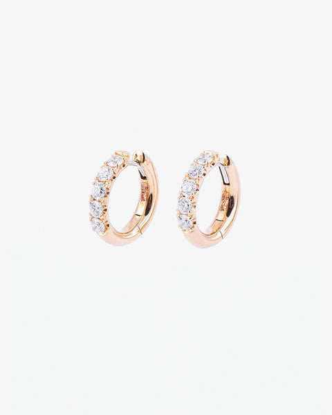 Rose Gold and Diamond Earrings III