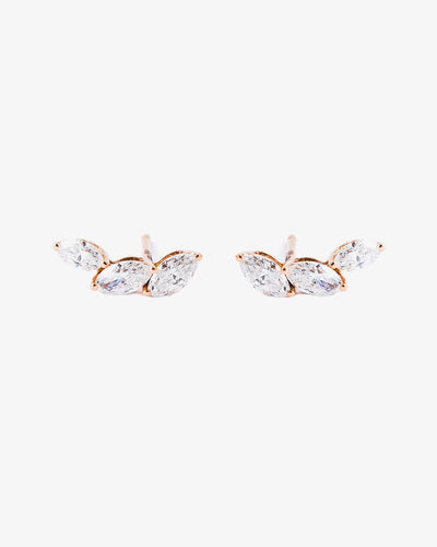 Rose Gold and Diamond Earrings VIII