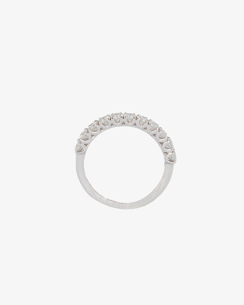 White Gold and Diamond Wedding Ring