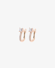 Rose Gold & Diamonds Earrings II