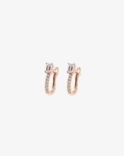 Rose Gold & Diamonds Earrings III