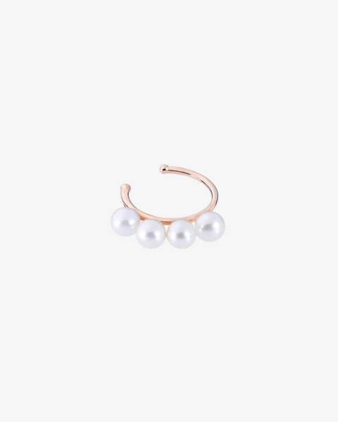 Pearl and Gold Ear Cuff