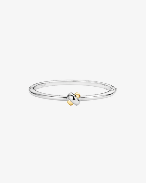Silver and Gold Bracelet with Cross