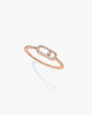 Ring Move Uno Pavé - Rose Gold