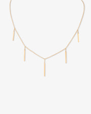 Yellow Gold Necklace with Drops