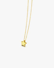Gold Necklace with Tiny Star