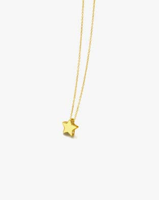 Gold Necklace with Tiny Star